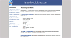 Desktop Screenshot of hypothyroidisma.com