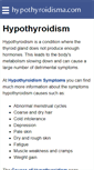 Mobile Screenshot of hypothyroidisma.com